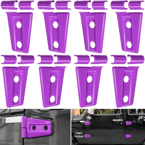 Cubierta de bisagra de puerta, accesorios exteriores para Jeep Wrangler JK JKU Sport Rubicon Sahara X Unlimited de 2 puertas y 4 puertas 2007-2018