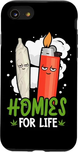 Vista 18 de Homies for Life Marijuana Weed Cannabis 420 - Carcasa para iPhone 17