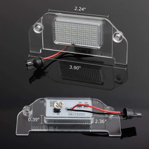 Vista 4 de RUXIFEY Luces LED para matrícula compatibles con Dodge Challenger Charger Avenger Magnum Dart, 6000 K, color blanco