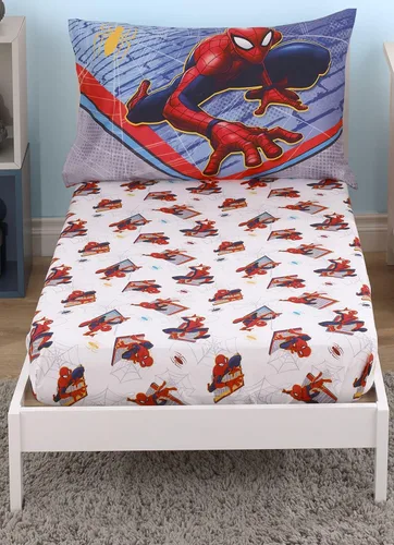 Vista 3 de Marvel Spiderman - Juego de sábanas de 2 piezas para niños pequeños