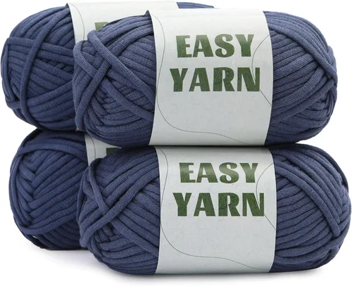 Vista 14 de 12x50g (1.43kg) Hilo de Ganchillo, Hilo para Tejer, 12x79.6m Mezcla de Algodón y Nylon Multicolor para Principiantes con Puntos Fáciles de Ver