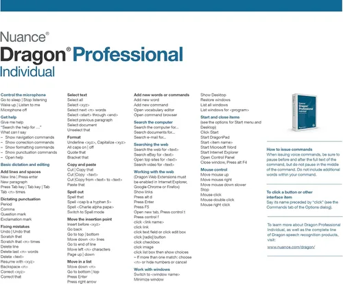 Vista 2 de Dragon Professional Individual 15, Dictate Documents and Control your PC – all by Voice, [PC Disc]
