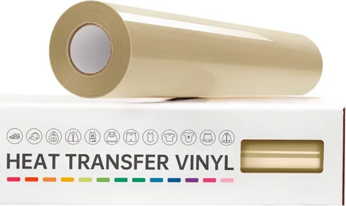 Vista 31 de VinylRus Vinilo de transferencia de calor, rollo de vinilo para planchar, 12 pulgadas x 20 pies, color azul cielo para camisas, vinilo HTV