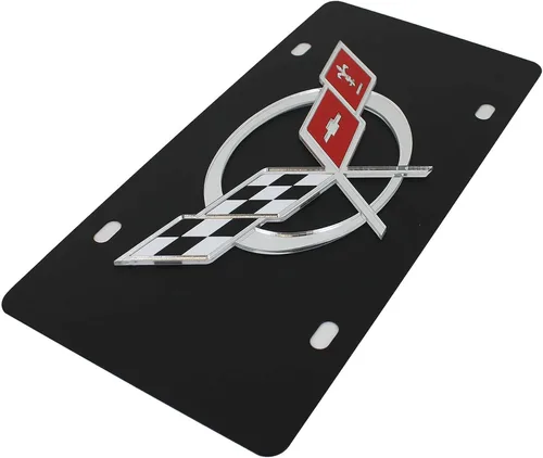 Vista 2 de Eurosport Daytona - Compatible con banderas Chevrolet Corvette C5 1996-2004 - Placa de matrícula de acero al carbono