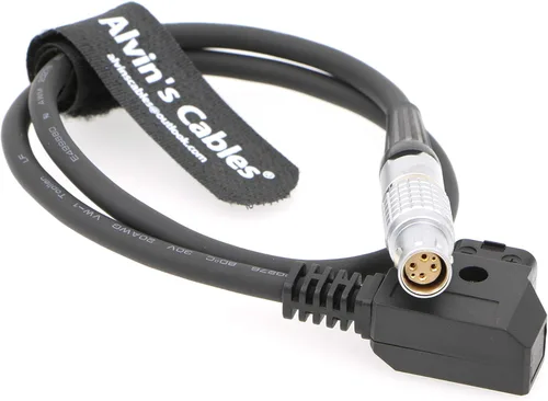 Vista 9 de Alvin's Cables RED Komodo-X Cable de alimentación para RED DSMC2 Epic Scarlet D-Tap a 6 pines hembra ángulo recto cable para DJI Ronin 4D 1M/39.4