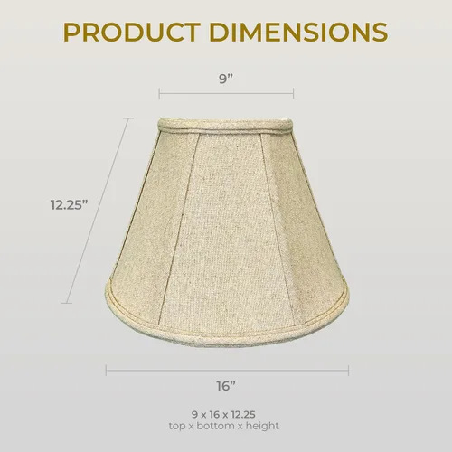 Vista 128 de Royal Designs, Inc. BS-707FC-6AGL Deep Empire Basic - Pantalla para lámpara con clip de llama, 3.5 x 6 x 5.75 pulgadas, color dorado antiguo