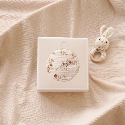 Vista 5 de Konssy 2-Pack de mantas de muselina para lactancia con aro rígido, 100% algodón, cubierta de lactancia ligera y transpirable, ajustable y cómoda