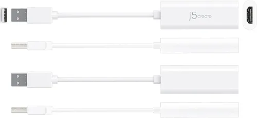 Vista 3 de j5create Adaptador de pantalla USB a HDMI - Convertidor de cable USB a HDMI 1080P para Windows (JUA195)