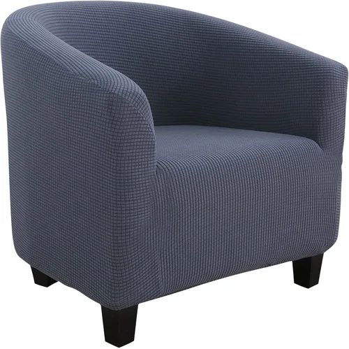 Vista 37 de SearchI Funda elástica para silla club, fundas elásticas para sillas barrel de color sólido, fundas para sillas tub de spandex, funda de sofá