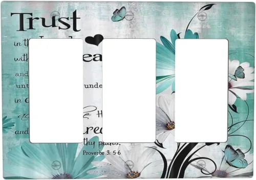 Vista 79 de Bear Moose Lodge Woodland - Placa de interruptor de luz dúplex individual de 1 banda, cubierta de salida decorativa de pared, placa frontal