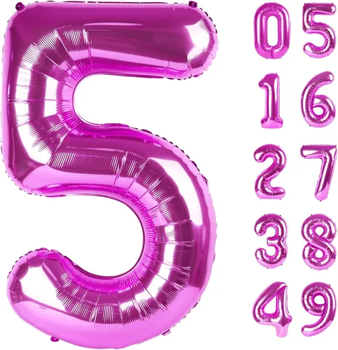 Vista 369 de Globos con números con estampado de vaca, globos de 40 pulgadas del número 0-9 (cero-nueve), globo de vaca para suministros de fiesta de cumpleaños