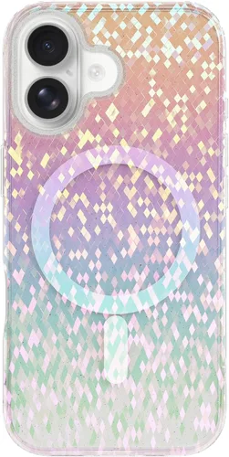 Vista 17 de LONLI Hue - para iPhone 15 Pro [Compatible con Magsafe] - Funda de teléfono floral dorada - [Amortiguador de 360° absorbente de impactos] - Funda