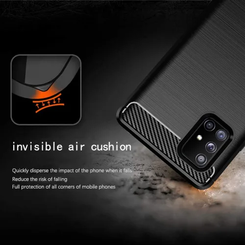 Vista 5 de Osophter Para Samsung Galaxy A51 5G Caso Absorción De Golpes Flexible TPU Caucho Protector De Teléfono Celular Cubierta Para Samsung Galaxy A51 5G