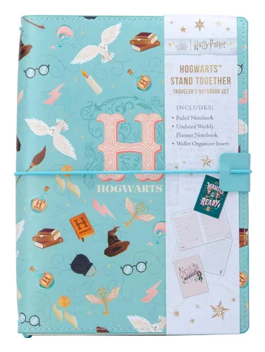 Harry Potter Hogwarts Stand Together Traveler's Notebook Set (Refillable Notebook)