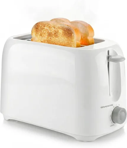 Vista 13 de OVENTE Electric Toaster Machine with 6-Shade Browning Selector Setting, Compact Design and Removable Crumb Tray, 700W Power Perfect for Toasting