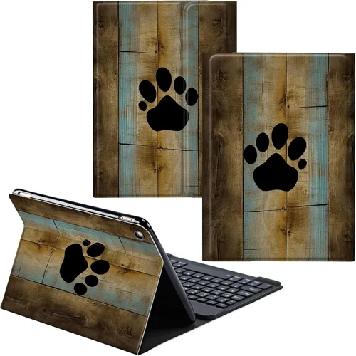 Vista 34 de Funda para Samsung Galaxy Tab S6 Lite 2022/2020 Teclado inalámbrico desmontable y cubierta de soporte de piel sintética Funda protectora