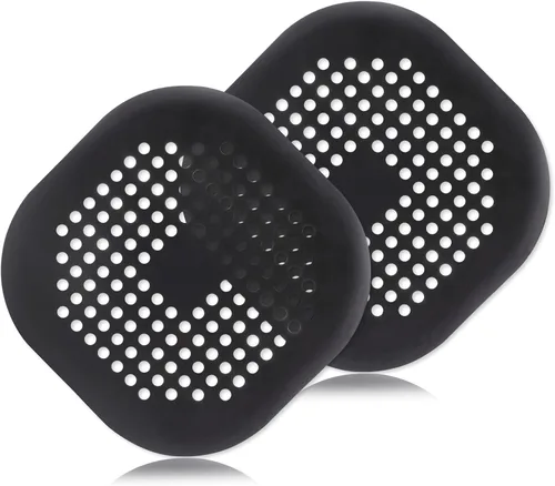 Vista 9 de Cubierta de drenaje cuadrada de 6 pulgadas de acero inoxidable para desagüe de pelo de piso plano para baño, cocina, 1 unidad