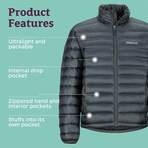 Vista 4 de Marmot Zeus - Chaqueta ligera y resistente al agua, para hombre, 700 relleno de plumón
