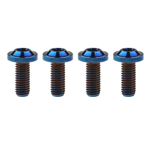 Vista 28 de Tornillos de cabeza Torx de titanio M8 10 15 20 25 30 60 2.756 in Tornillos de cabeza Torx paquete de 4 (M8x15mm, plateado)