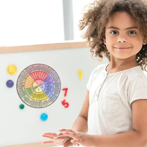 Vista 6 de Weewooday 3 piezas de imanes de rueda de emociones de 4.8 pulgadas, imanes de rueda de sentimientos, emociones, tabla de sentimientos para nevera