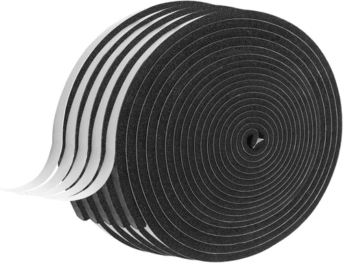 Vista 49 de Cinta aislante de espuma autoadhesiva, burletes de 1 x 1/8 pulgadas x 5 metros para puertas y ventanas, sello de puerta a prueba de sonido