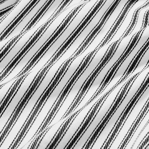 Vista 5 de Cackleberry Home Juego de 3 toallas de cocina de rayas blancas y negras de 18 x 28 pulgadas, 100% algodón tejido