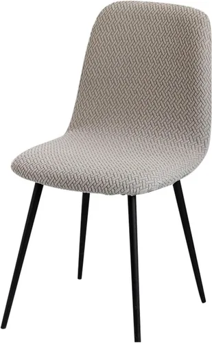 Vista 27 de Funda para silla, 4/6 unidades, de terciopelo, elástica, para comedor, funda para silla para el hogar (T1-01, 4 piezas)