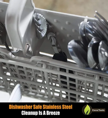 Vista 6 de Cave Tools descarozador de jalapeños de acero inoxidable. Se puede utilizar para pelar o cortar plátanos o chilis para asar en parrilla, ahumadora u