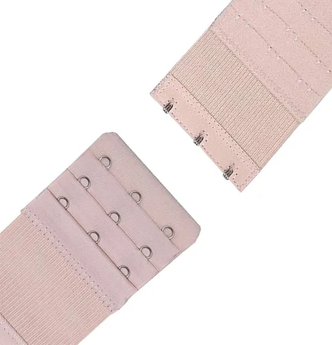 Vista 2 de Bra Extender 3 Hooks 3 Rows Elastic Bra Band Hook Strap Extensions for Women, Pack of 4