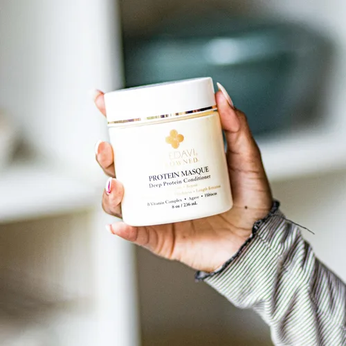 Vista 9 de Shedavi Mascarilla para el cabello - Tratamiento de proteínas con queratina para el cabello seco y dañado