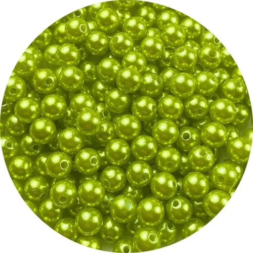 Vista 16 de 2000 unidades de cuentas de perlas de 4 mm cuentas de perlas negras cuentas de perlas redondas sueltas con agujeros para manualidades de costura