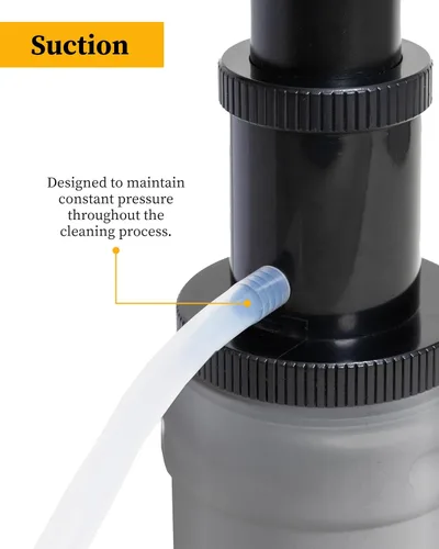 Vista 3 de Bar-King Kit de limpieza de línea de cerveza Kegerator de conexión rápida. Ahora limpia tus líneas de cerveza tan fácilmente como cambiar un barril.