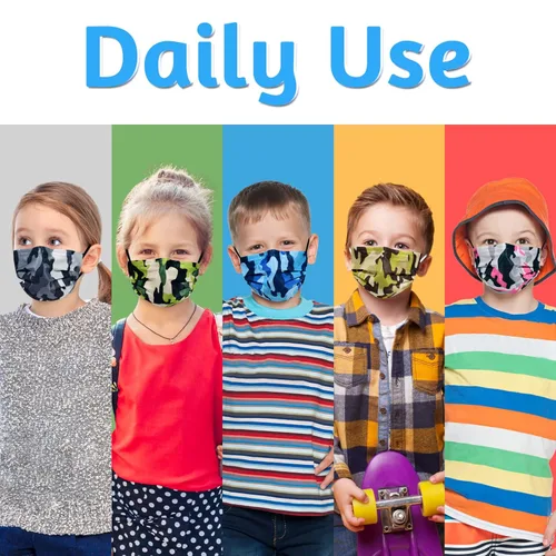 Vista 6 de Mascarillas desechables – (50/100) Paquete de mascarillas protectoras para mujeres y hombres, 3 capas transpirables para adultos