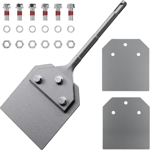Kit de raspador de suelo SDS Plus de 4 pulgadas, herramienta de cincel de extracción de azulejos de 4 x 10 pulgadas con cuchillas de repuesto,