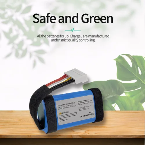 Vista 6 de Batería de repuesto para JBL Charge 5 de 7500 mAh compatible con altavoz Bluetooth inalámbrico Charge 5, GSP-1S3P-CH4A GSP-1S3P-CH40 1AA011NA