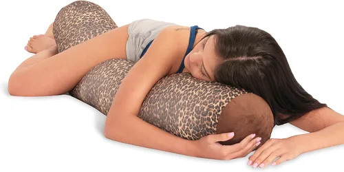 Vista 8 de Deluxe Comfort Almohada corporal de microperlas (47 x 7 pulgadas) - Mooshi Squishy Soft - Almohada prenatal de embarazo - Durmiente de lado de Negro