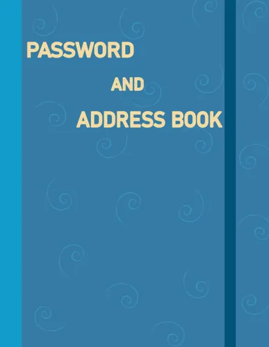 Address and Password Book combo Large Print 8.5 X 11, Address, Password and Phone Book with sections for Birthdays, Anniversaries, Important dates