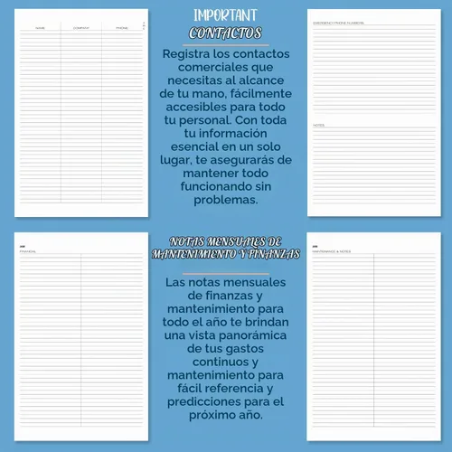 Vista 5 de BookFactory Libro de Reservas para Restaurantes, Wire-O, Negro, 120 Páginas