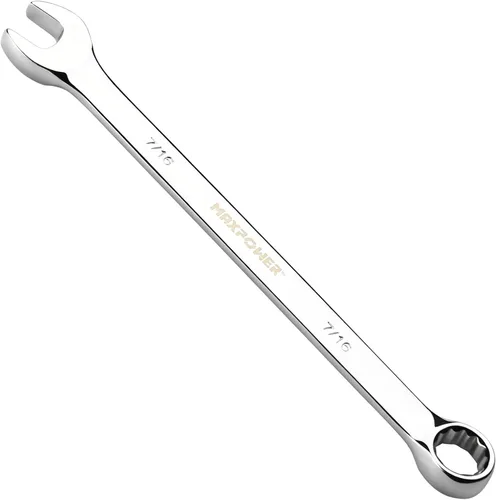 Vista 15 de MAXPOWER Llave combinada de 1 pulgada, llaves de grado industrial con extremo de caja de 12 puntos, acero al cromo vanadio duradero con diseño