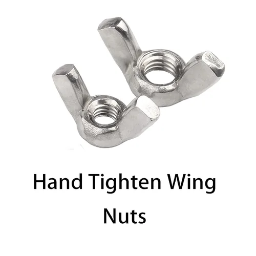 Vista 3 de 20 juegos de tornillos de acero inoxidable Kit304 Phillips Tornillo de cabeza 20 juegos de tuercas de mariposa M5 (M5X35 perno y tuerca de ala)