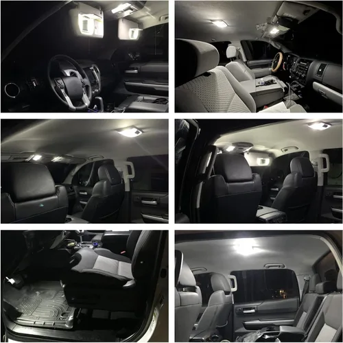 Vista 5 de Kit de 11 bombillas LED Genesis para Hyundai Genesis Coupé 2010 2011 2012 2013 2014 2015 2016 súper brillante 6000K mapa luces interiores LED