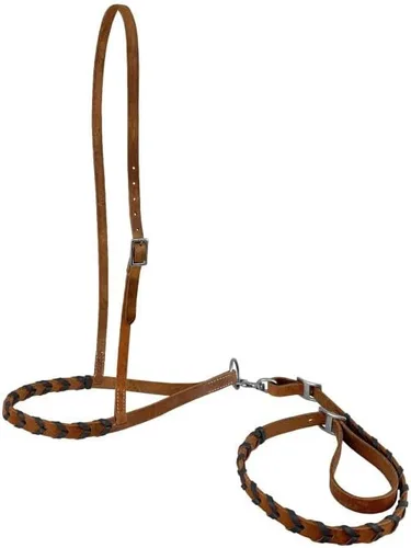 Vista 2 de Showman Argentina Cuero Trenzado Noseband Tie Down