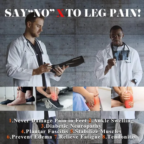 Vista 4 de YIFVTFCK Graduated Compression Socks for Women &Men 20-30mmHg Knee High Medical Support Socks for Edema,Varicose Veins