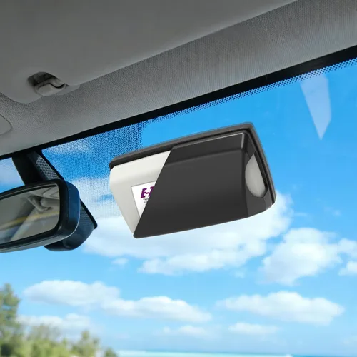 Vista 4 de Zeyitian Soporte EZ Pass con ventosas superfuertes para parabrisas. Soporte para transpondedor iPass para transpondedor de peaje (negro, 1 unidad)