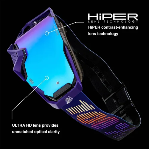Vista 3 de 100% ARMEGA - Gafas deportivas de alta calidad con lente Ultra HD y protector de nariz