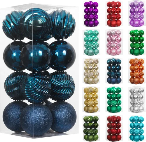 Vista 11 de XmasExp - Bolas de Navidad para colgar (34 unidades, irrompibles)