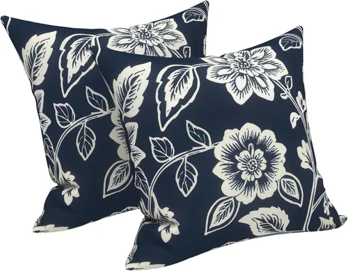 Vista 141 de LVTXIII - Juego de fundas para cojines de sofá o sillón de exteriores, para lumbar, no se decoloran, 2 unidades de 12" x 20", con relleno, estampado