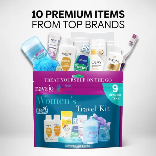 Vista 5 de Handy Solutions Kit de viaje resellable para mujer de 9 piezas