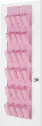 Vista 8 de Whitmor Organizador de zapatos sobre la puerta - 20 secciones - gris teñido espacial